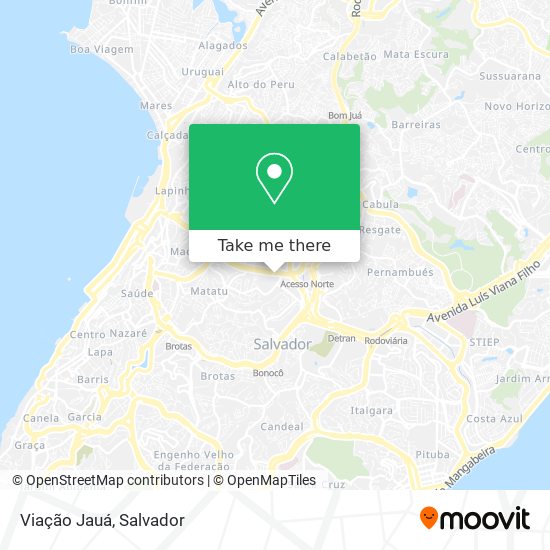 Viação Jauá map