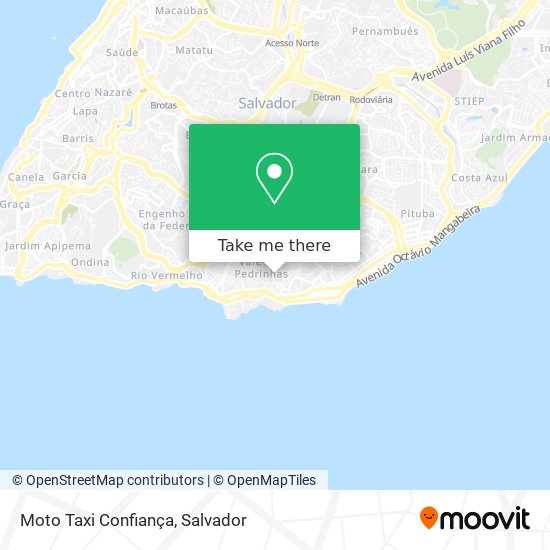 Mapa Moto Taxi Confiança