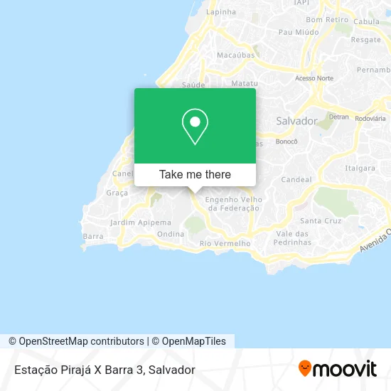 Estação Pirajá X Barra 3 map