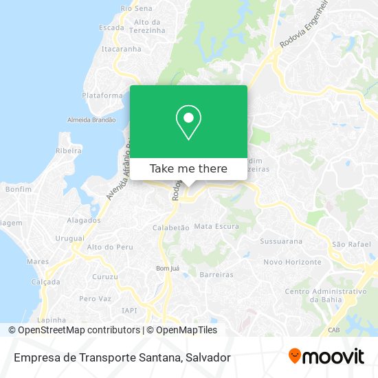 Mapa Empresa de Transporte Santana