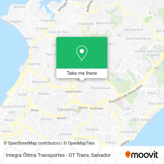 Integra Ótima Transportes - OT Trans map