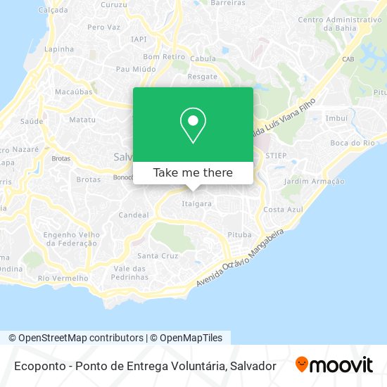 Ecoponto - Ponto de Entrega Voluntária map