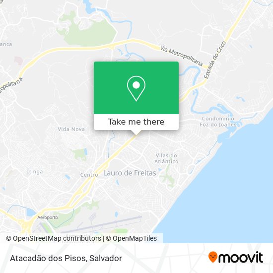 Atacadão dos Pisos map