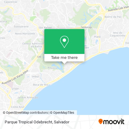 Parque Tropical Odebrecht map