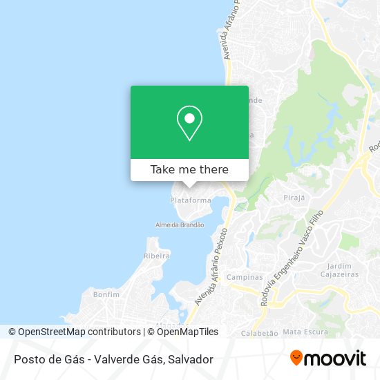 Mapa Posto de Gás - Valverde Gás