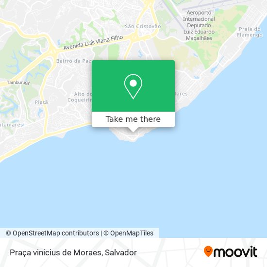Mapa Praça vinicius de Moraes