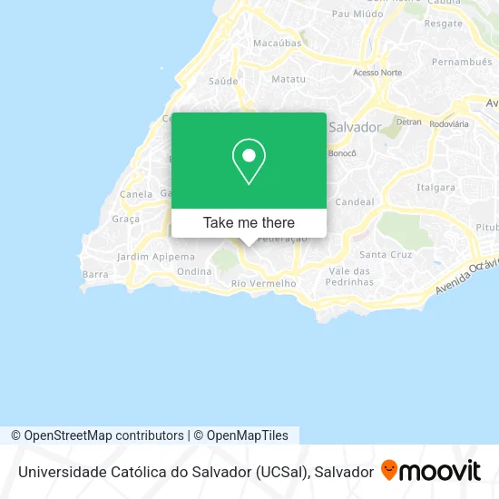 Universidade Católica do Salvador (UCSal) map