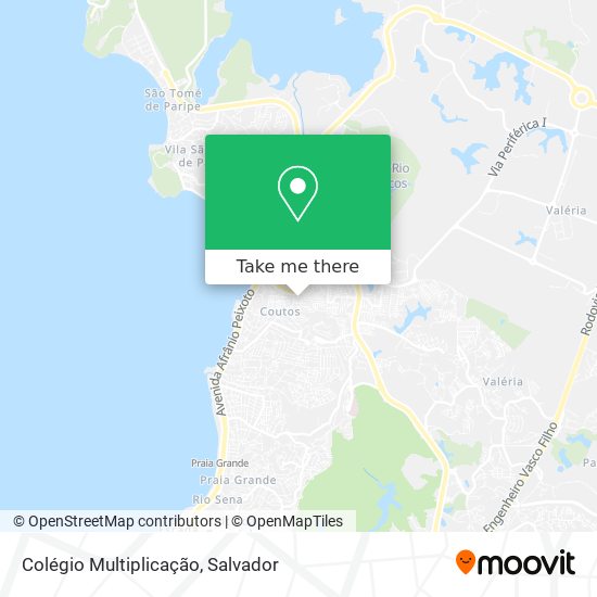 Colégio Multiplicação map