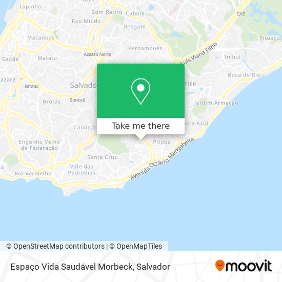 Espaço Vida Saudável Morbeck map