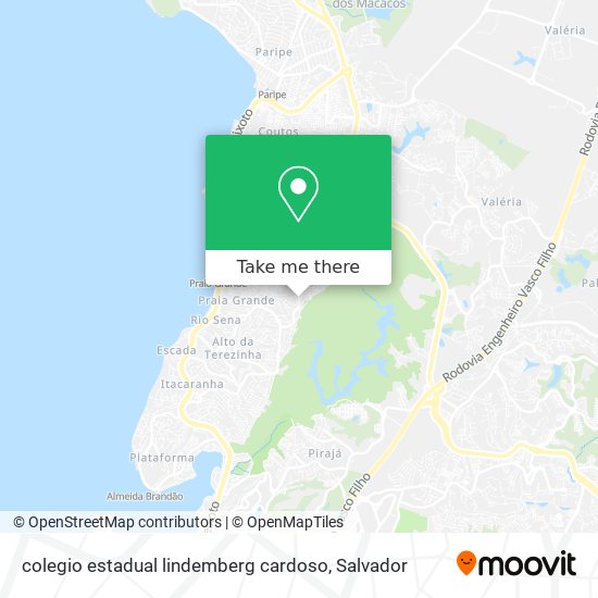 colegio estadual lindemberg cardoso map