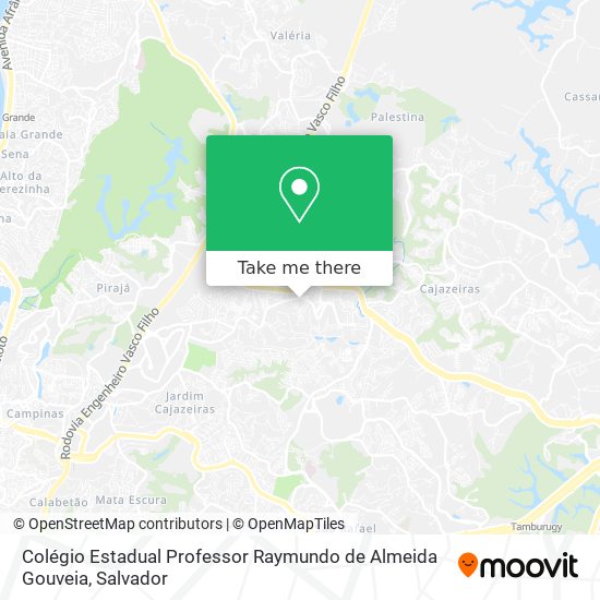Mapa Colégio Estadual Professor Raymundo de Almeida Gouveia