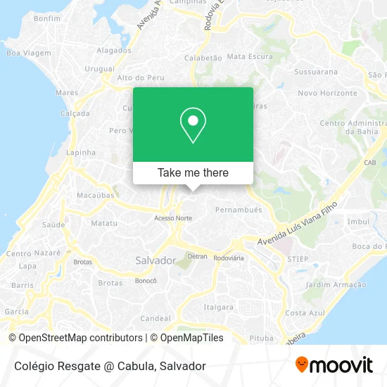 Colégio Resgate @ Cabula map