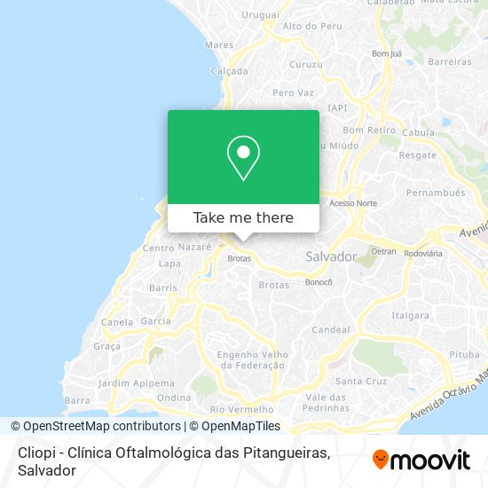 Cliopi - Clínica Oftalmológica das Pitangueiras map