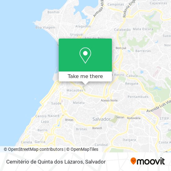 Cemitério de Quinta dos Lázaros map