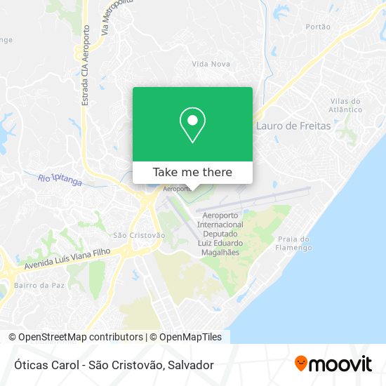 Óticas Carol - São Cristovão map