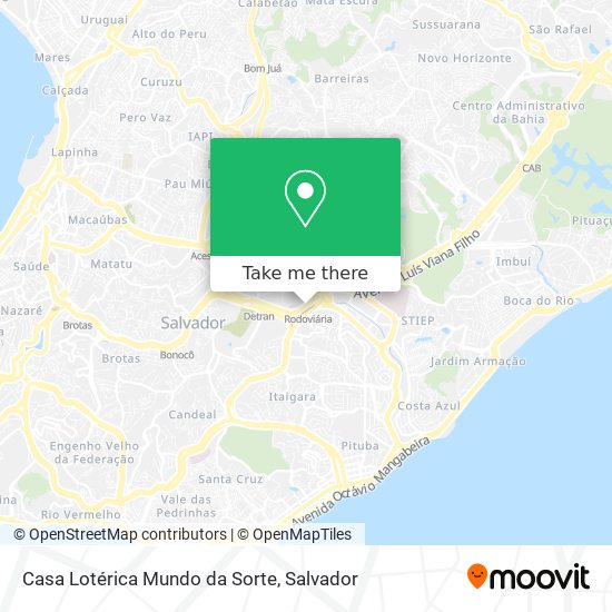 Casa Lotérica Mundo da Sorte map