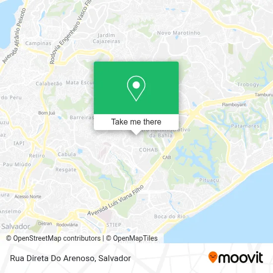 Rua Direta Do Arenoso map