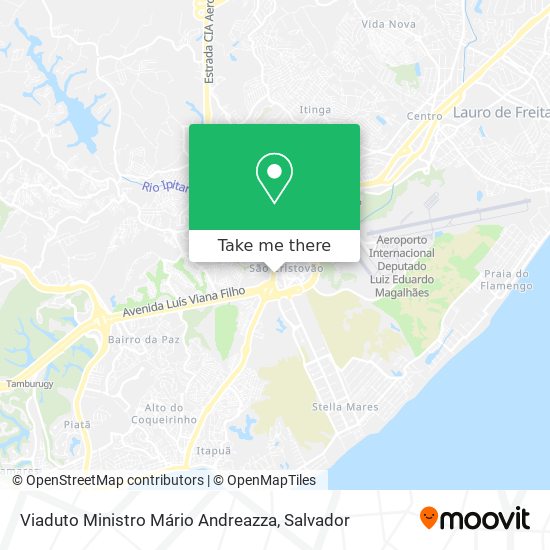 Viaduto Ministro Mário Andreazza map