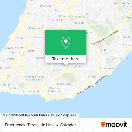 Emergência Teresa de Lisieux map