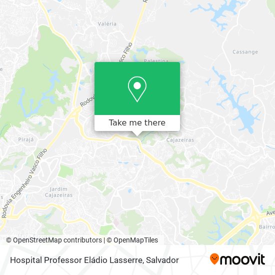 Hospital Professor Eládio Lasserre map