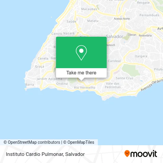 Instituto Cardio Pulmonar map