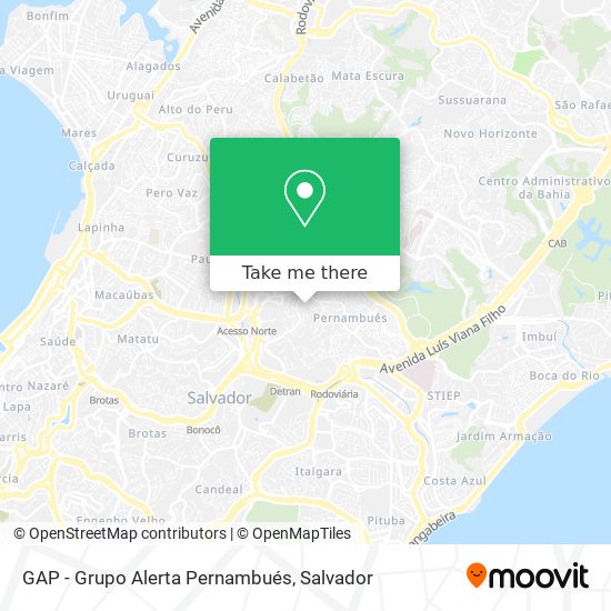 GAP - Grupo Alerta Pernambués map