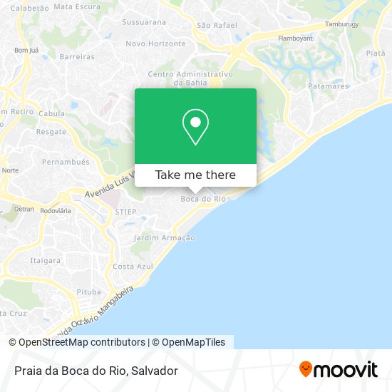 Praia da Boca do Rio map