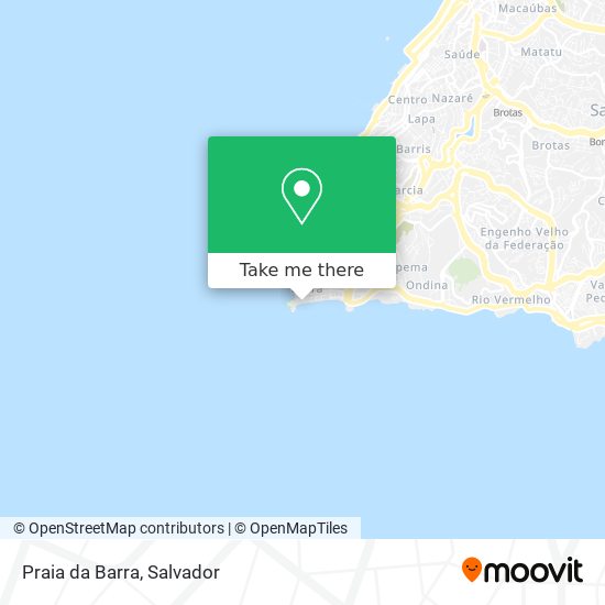 Mapa Praia da Barra