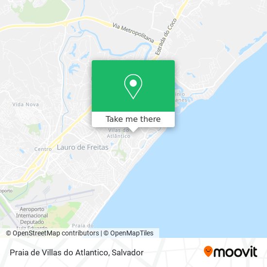 Praia de Villas do Atlantico map