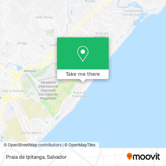 Praia de Ipitanga map