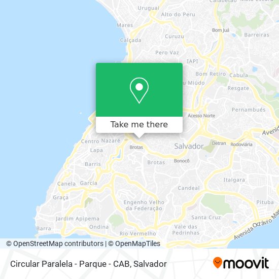 Circular Paralela - Parque - CAB map