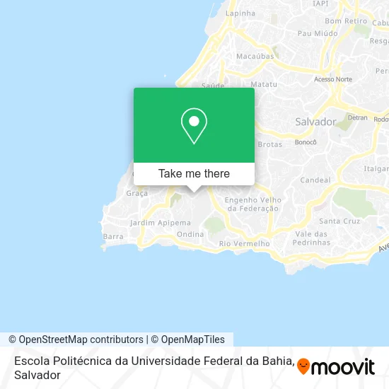 Escola Politécnica da Universidade Federal da Bahia map