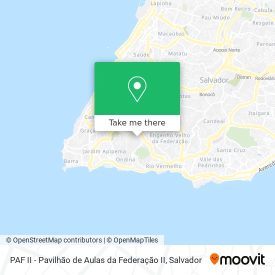 Mapa PAF II - Pavilhão de Aulas da Federação II