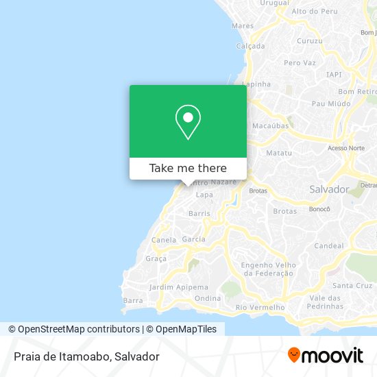 Praia de Itamoabo map