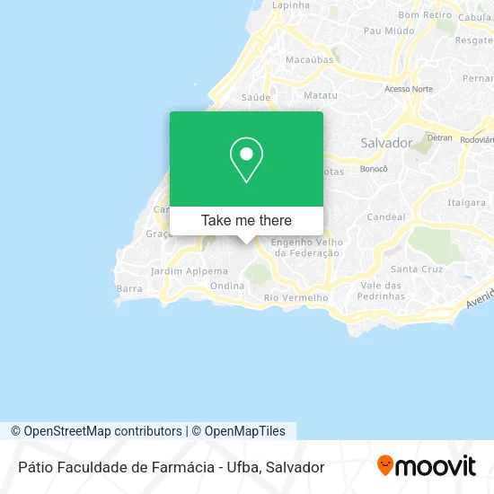 Pátio Faculdade de Farmácia - Ufba map