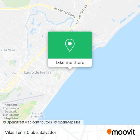 Vilas Tênis Clube map