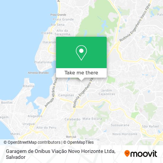 Garagem de Onibus Viação Novo Horizonte Ltda map