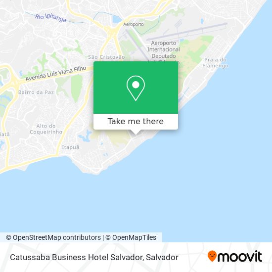 Catussaba Business Hotel Salvador map