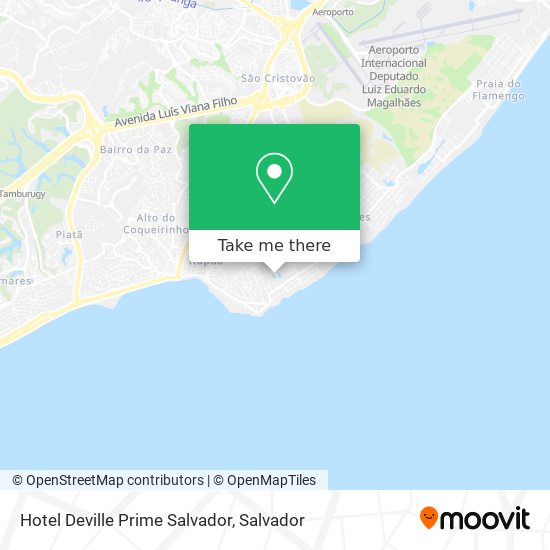 Hotel Deville Prime Salvador map