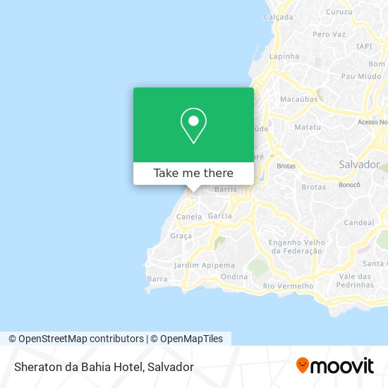Mapa Sheraton da Bahia Hotel