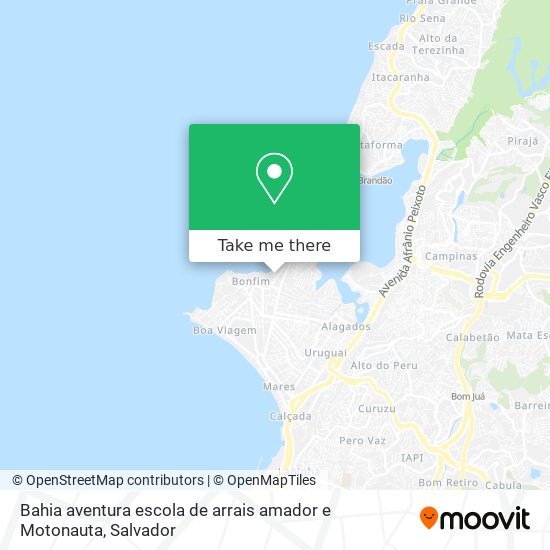 Bahia aventura escola de arrais amador e Motonauta map