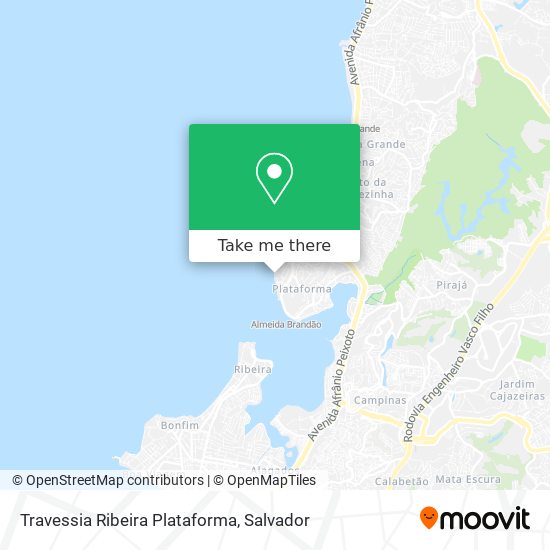 Travessia Ribeira Plataforma map