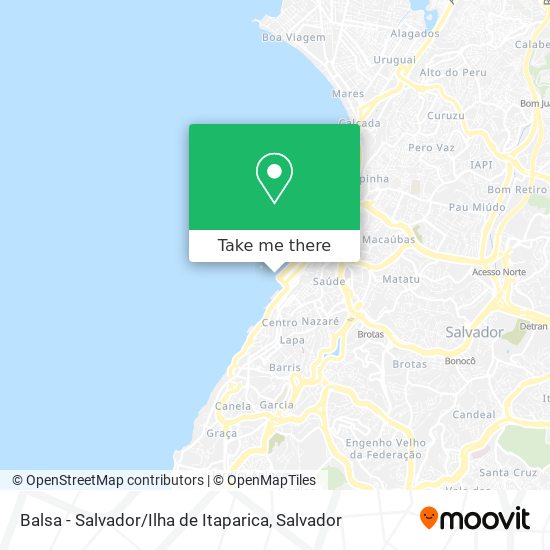 Balsa - Salvador / Ilha de Itaparica map