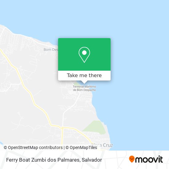 Ferry Boat Zumbi dos Palmares map