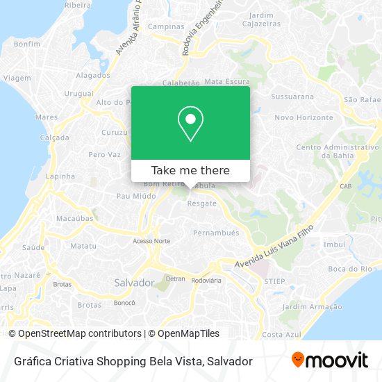 Gráfica Criativa Shopping Bela Vista map