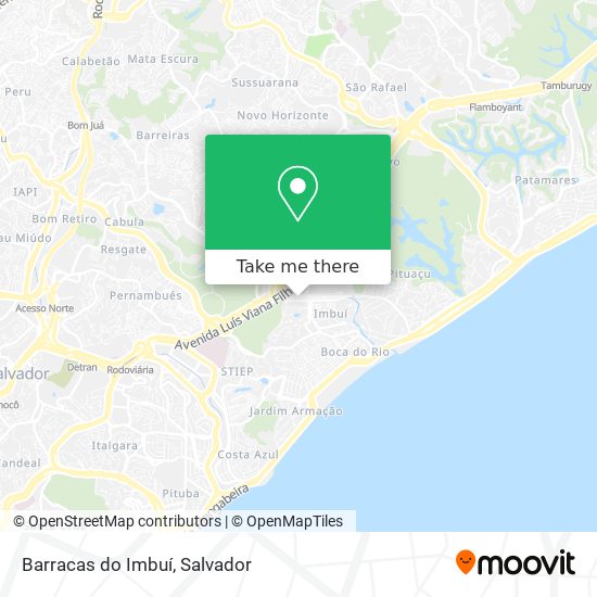 Mapa Barracas do Imbuí