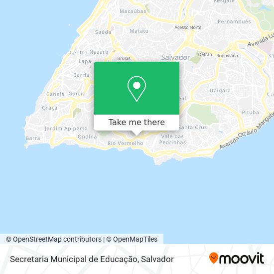 Mapa Secretaria Municipal de Educação