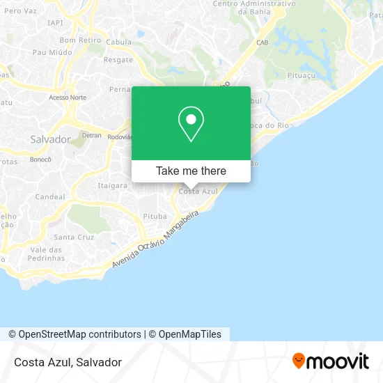 Costa Azul map