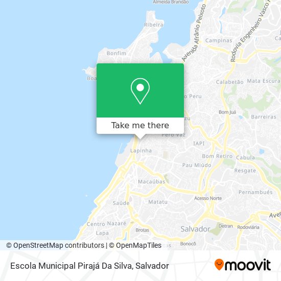 Mapa Escola Municipal Pirajá Da Silva