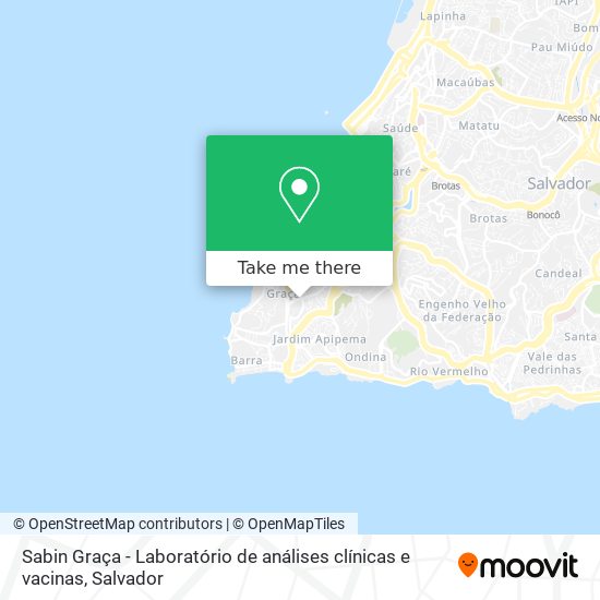 Sabin Graça - Laboratório de análises clínicas e vacinas map